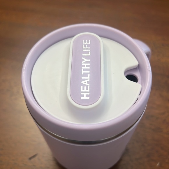 Insulated coffee cup purple. Comes with straw and lid new 450 ml office cup - Picture 8 of 15